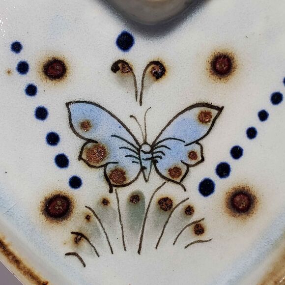 Tonala Folk Art Pottery Planter and Dish Heart - Picture 6 of 9